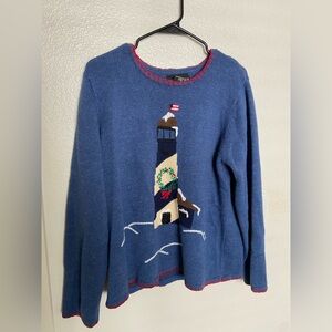 Vintage Sag Harbor Lighthouse Sweater